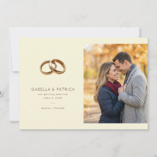 Romantische Beige Trouwringen Save The Date