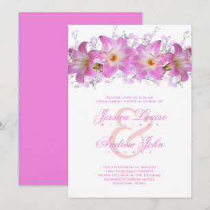 Romantische Belladonna Lelie Trouwfeest Kaart
