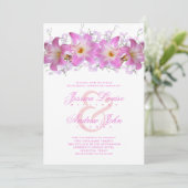Romantische Belladonna Lelies Oefen Dinner Kaart (Staand voorkant)