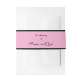 Romantische Belly Band Wrap voor Huwelijksuitnodig Uitnodigingen Wikkel