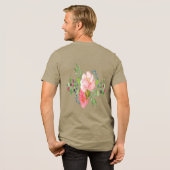 Romantische bes bloemenslingers Tri-Blend shirt (Voorkant)