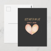 Romantische "Beste deel van mijn leven"-quote Briefkaart (Voorkant / Achterkant)