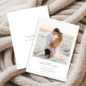 Romantische Bestemming Strand Foto Lijst bruiloft Save The Date
