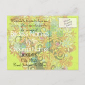 Romantische betoverde Bos Boom van Liefde Aankondigingskaart (Achterkant)