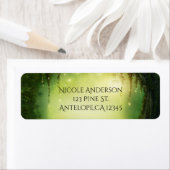 Romantische betoverde bos roestieke adreslabels etiket (Insitu)