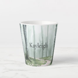 Romantische Betoverde Kerstbos Latte Mok
