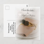 Romantische Bewaar de Datum Ansichtkaart Briefkaart (Voorkant / Achterkant)