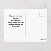 Romantische Bewaar de Datum Ansichtkaart Briefkaart (Achterkant)