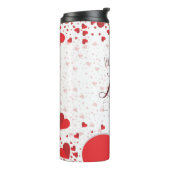 Romantische "Big Love" Thermal Tumbler Thermosbeker (Gedraaid links)
