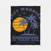 Romantische bijpassende koppels - 20e bruiloft Ann Fleece Deken (Voorkant)