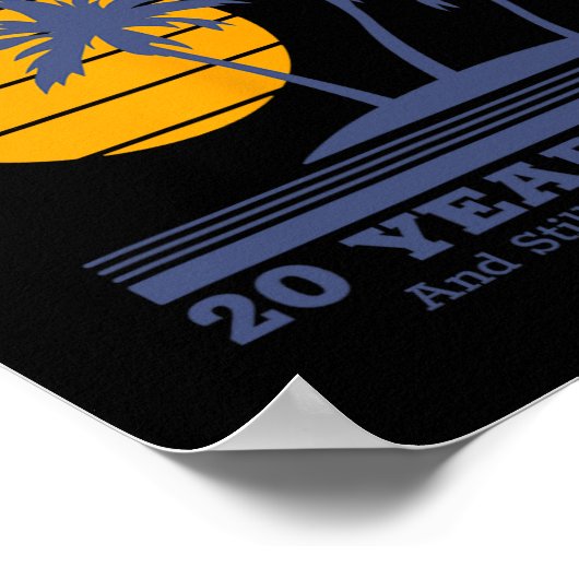 Romantische bijpassende koppels - 20e bruiloft Ann Poster (Hoek)