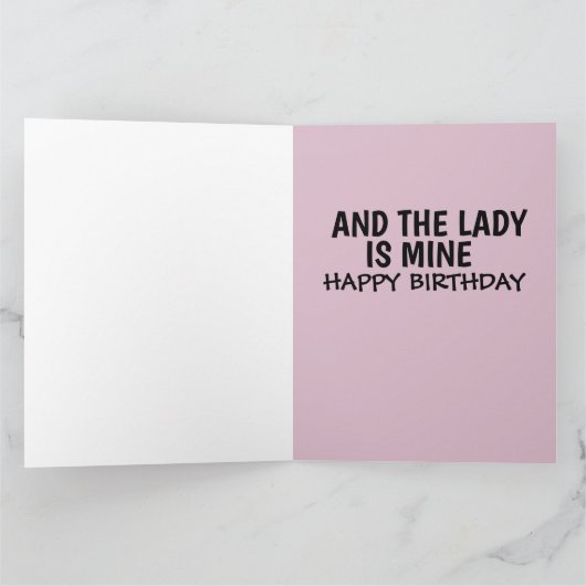 ROMANTISCHE BIRTHDAY VOOR WIFE VRIENDIN LADY KAART (Binnen)