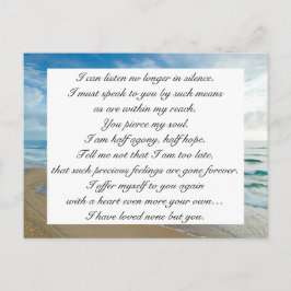 Romantische Blau Ocea Zee Lucht Jane Austen Liefde Briefkaart