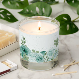 romantische blauwe bloemen groene bladeren bruilof