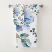 Romantische Blauwe Bloesems Bad Handdoek (Insitu)