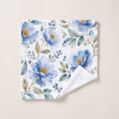 Romantische Blauwe Bloesems Bad Handdoek (Wasdoekje)