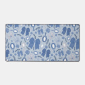 Romantische blauwe bogen en Rozen Bureaumat (Voorkant)