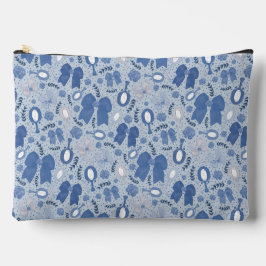 Romantische blauwe bogen en Rozen Etui