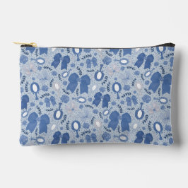 Romantische blauwe bogen en Rozen Etui