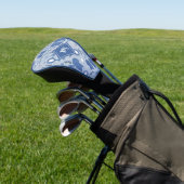Romantische blauwe bogen en Rozen Golfheadcover (Insitu)