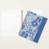 Romantische blauwe bogen en Rozen Planner (Display)