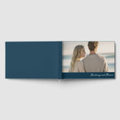 Romantische Blauwe Foto Gastenboek (Volledig)