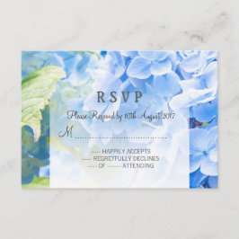 Romantische blauwe hemel, aanvraag RSVP-kaart RSVP Kaartje