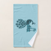 Romantische Blauwe Pauw Bad Handdoek (Handdoek)