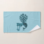 Romantische Blauwe Pauw Bad Handdoek (Handdoek)