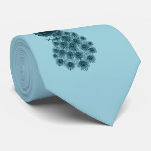 Romantische Blauwe Pauw Stropdas