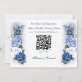 Romantische Blauwe Regency Heren Botanische Silhou Save The Date (Achterkant)
