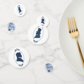 Romantische Blauwe Regentschap Heren Botanische Si Confetti (Groep)