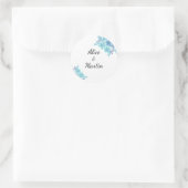 Romantische blauwe sticker (Tas)