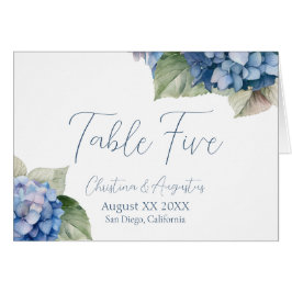 Romantische Blauwe Waterverf Hydrangea Flowers