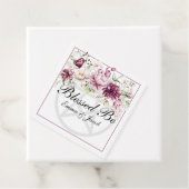 Romantische Bloei Bloemige Pioen Pentakel Bedankjes Labels (In situ)