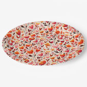 Romantische bloei: Valentijnsdag Papieren Bordje (Gekanteld)