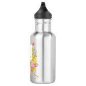 Romantische bloeiende tuinmonogram  waterfles  (Rechts)