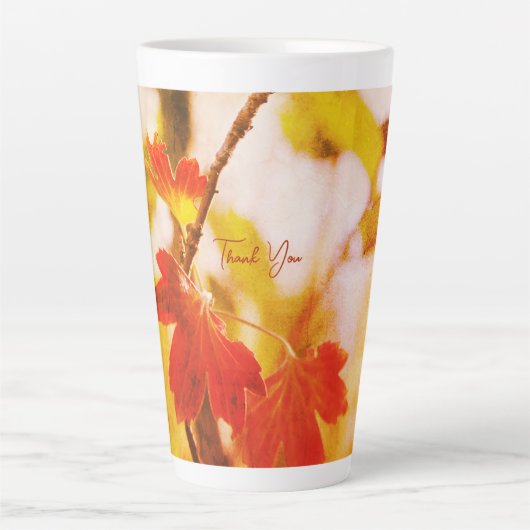 Romantische Bloem Boho – Botanische Fantasie Bedan Latte Mok (Voorkant)