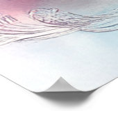 Romantische bloemblaadjes – Waterverf Floral Poste Poster (Hoek)