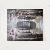 Romantische bloemboog hangend wandkleed (Voorkant (horizontaal))