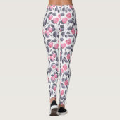Romantische bloemen 1 leggings (Achterkant)