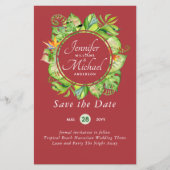 Romantische Bloemen Bewaar de datum Veel kleurthem (Voorkant)