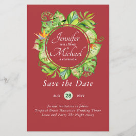 Romantische Bloemen Bewaar de datum Veel kleurthem