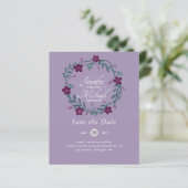 Romantische Bloemen Bewaar de datum Veel kleurthem (Staand voorkant)