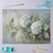 Romantische Bloemen Blauwe Hydrangea  Decoupage Tissuepapier (Craft)