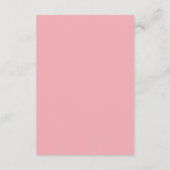 Romantische Bloemen Blush Roze bruiloft Details Informatiekaartje (Achterkant)