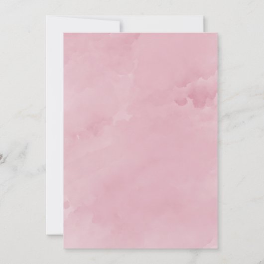 Romantische Bloemen Boeket Trouwdouche Kaart (Achterkant)