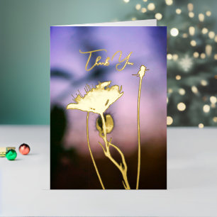 Romantische Bloemen Boho – Botanische Fantasie Dan Folie Feestdagenkaart