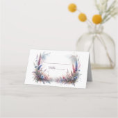 Romantische Bloemen Boho Enchanted Forest Wedding Plaatskaartje (Voorkant)