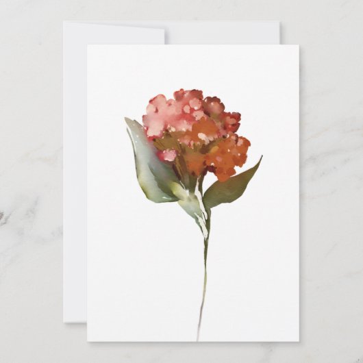 Romantische Bloemen Bruids Douche Uitnodiging (Achterkant)